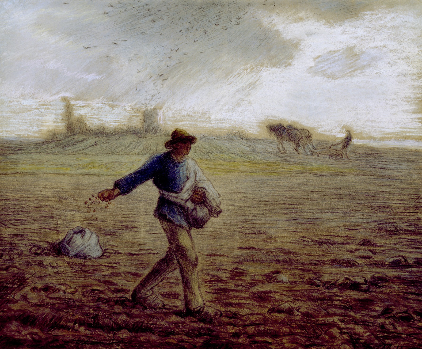 The Sower painting by Jean-Franois Millet